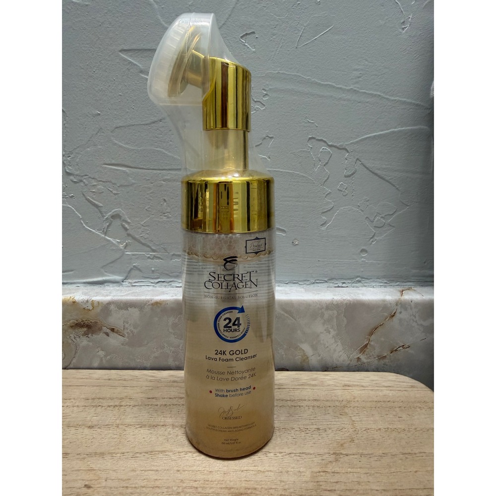 Secret Collagen 24K Gold‎ Lava Foam Cleanser with Brush Head 150ml